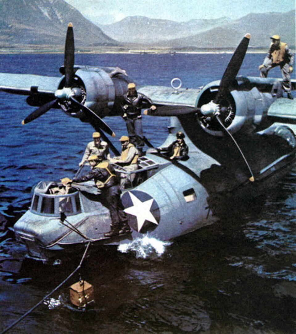 Historic PBY Catalina on water