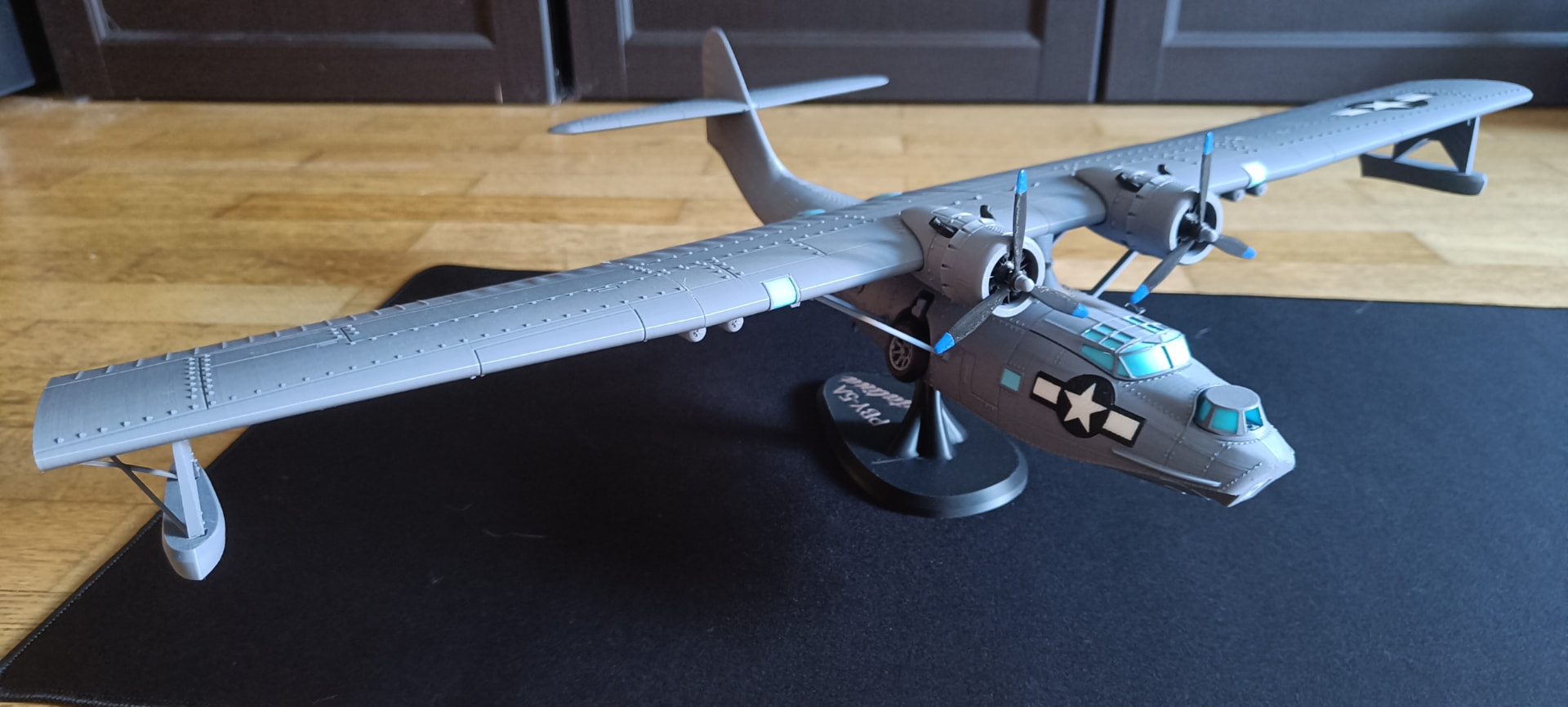 Consolidated PBY-5A Catalina 3D printed kit at approximately 1:43 scale